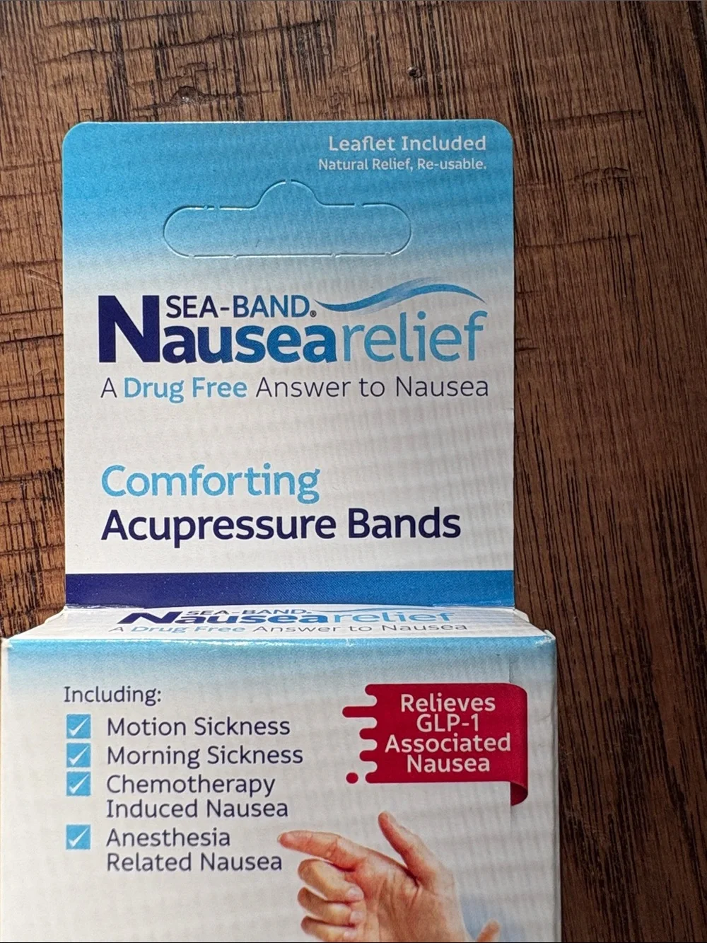 Nausea Relief Comforting Acupressure Wristbands - Black
